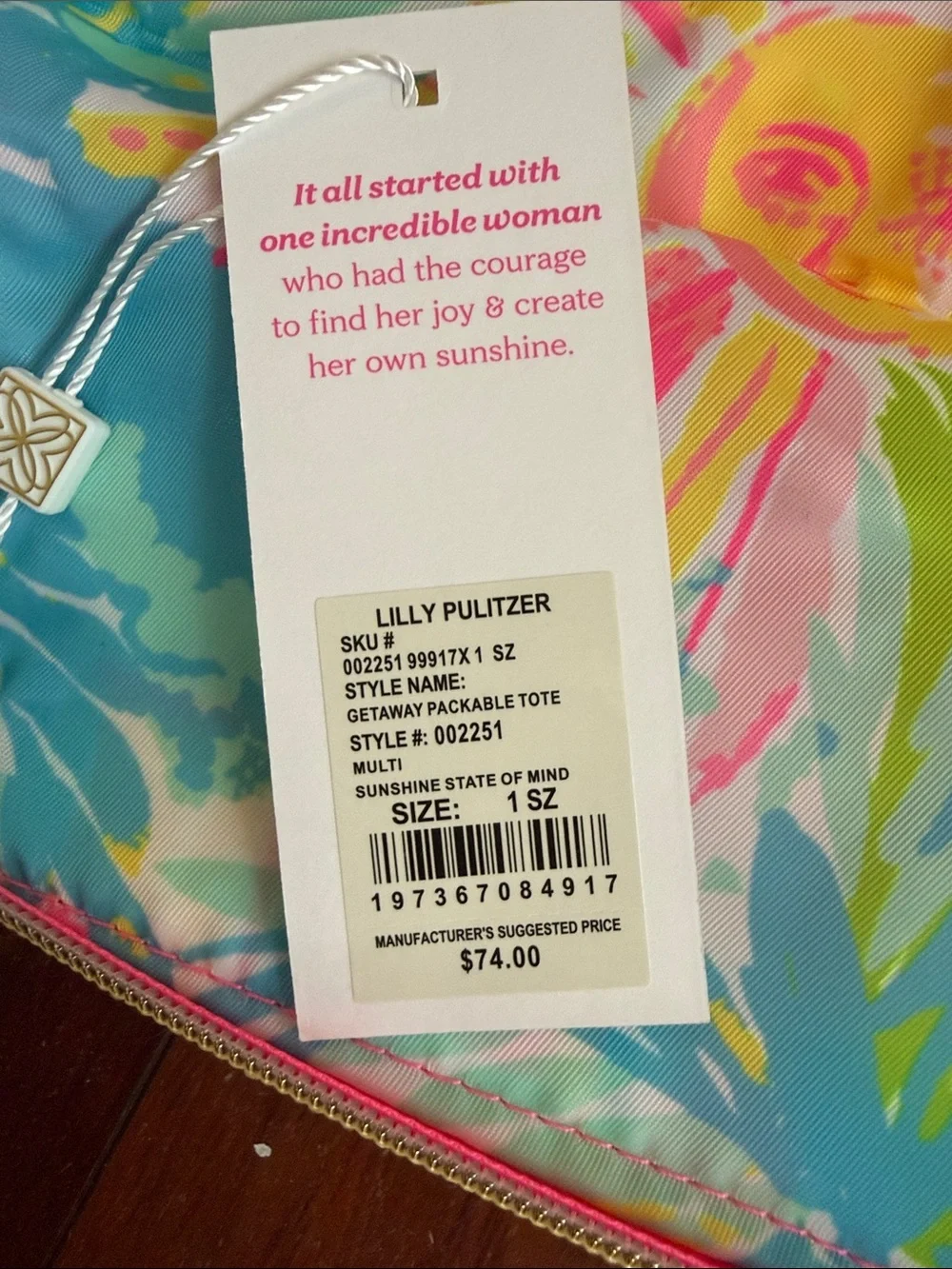 Lilly Pulitzer Getaway Packable Tote